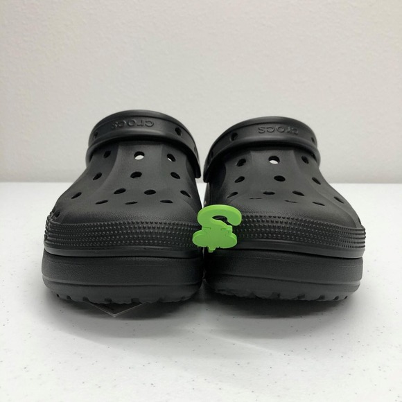 Crocs Clogs Mens Size 9 Womens Size 11 Black Baya Platform Comfort Slip On Shoes - Picture 4 of 12